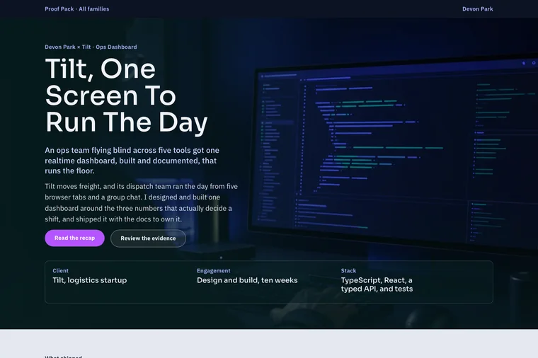 Long-Form Case Study layout preview