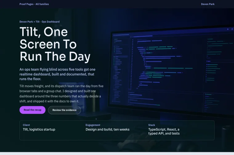 Long-Form Case Study layout preview