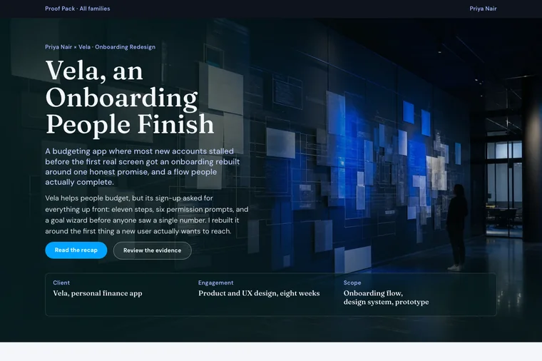 Long-Form Case Study layout preview