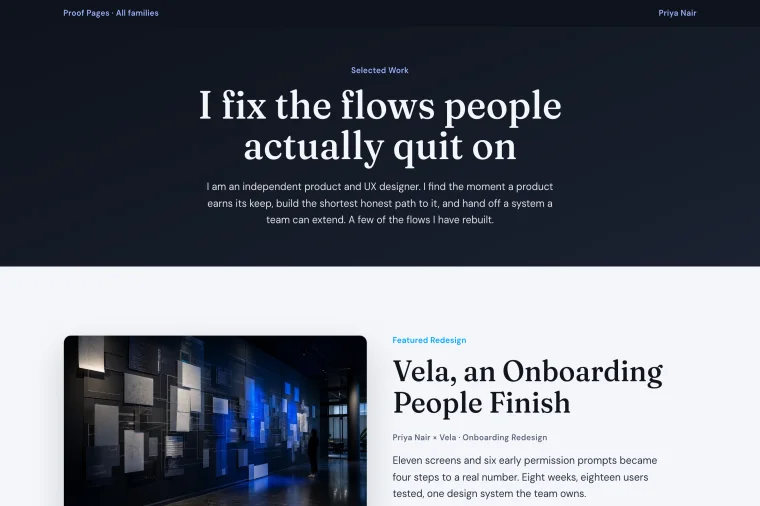 Case Study Index layout preview