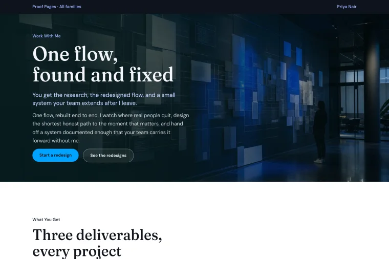 Consultation Close layout preview