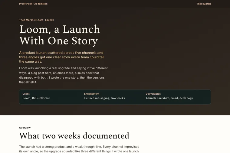Short Project Result layout preview