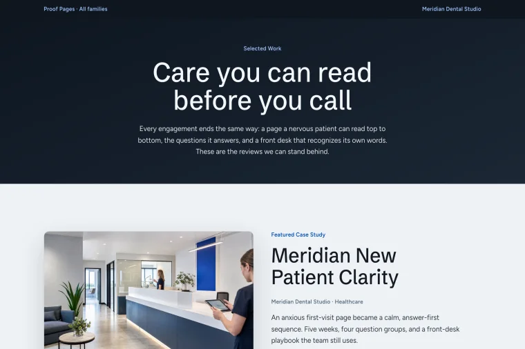 Case Study Index layout preview