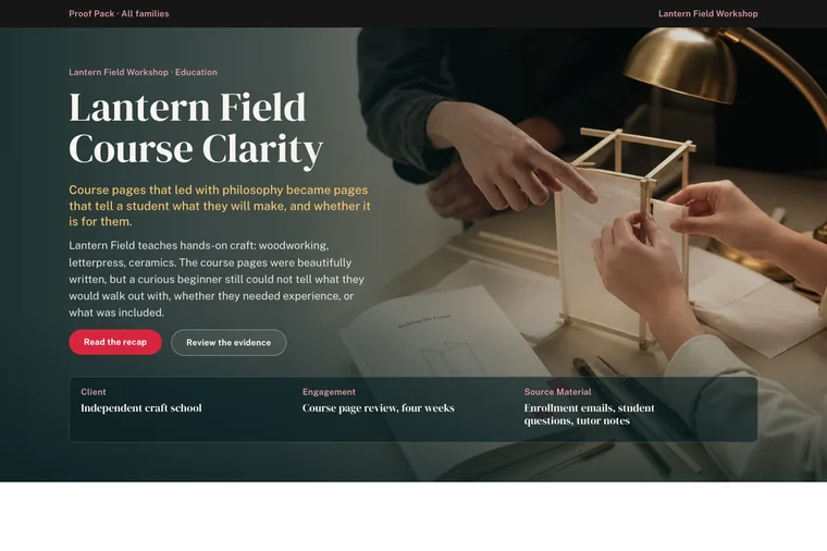 Long-Form Case Study layout preview