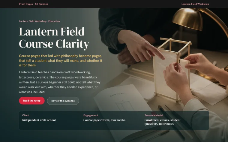 Long-Form Case Study layout preview