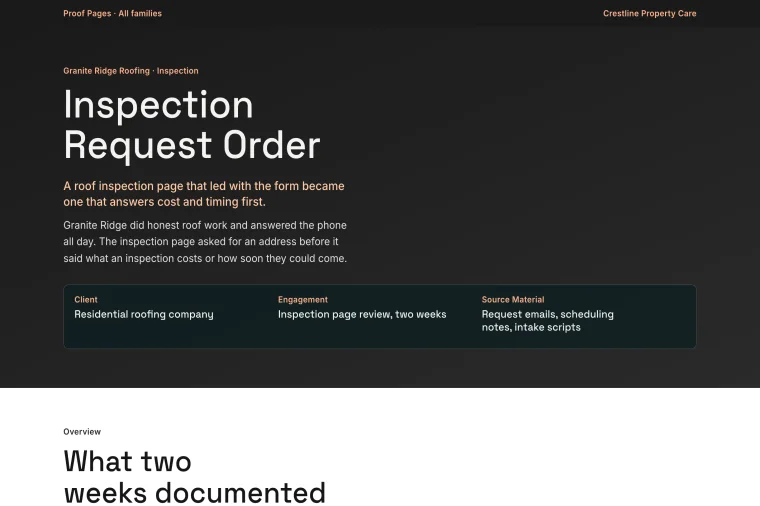 Short Project Result layout preview