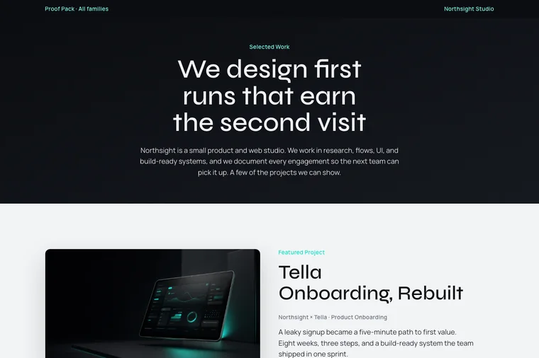 Case Study Index layout preview