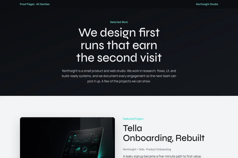 Case Study Index layout preview