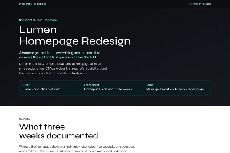 Short Project Result layout preview