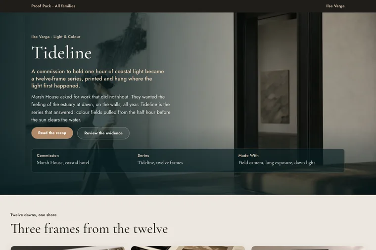 Long-Form Case Study layout preview