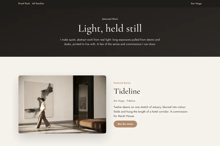 Case Study Index layout preview