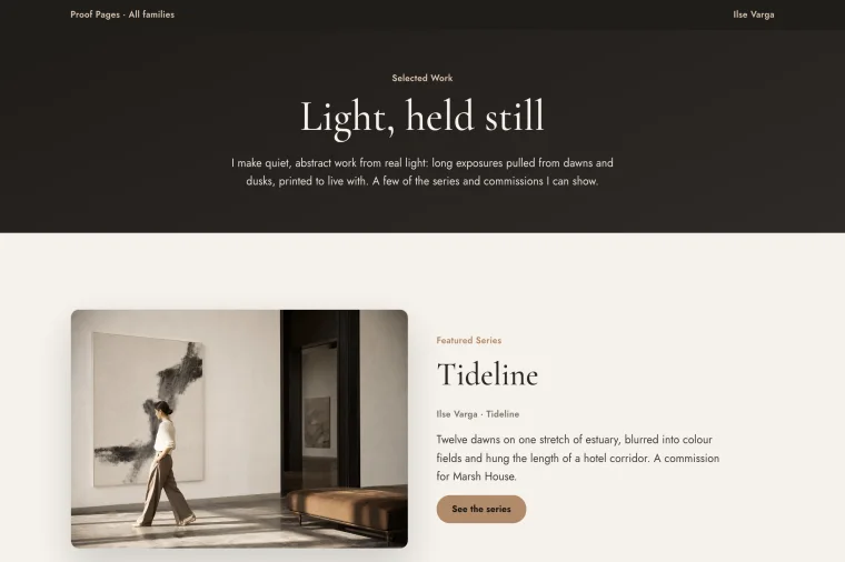 Case Study Index layout preview