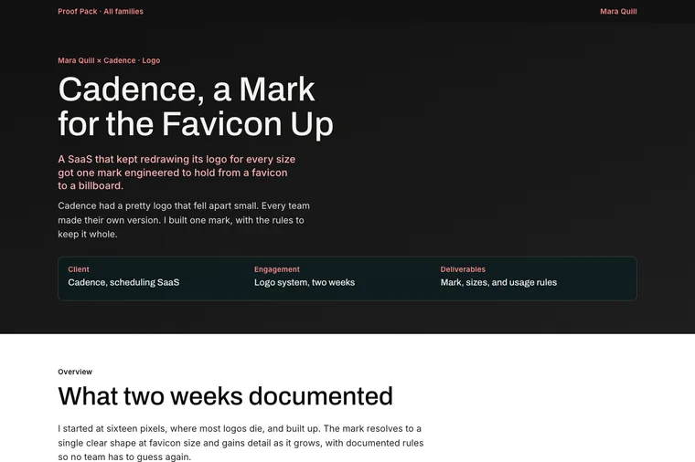 Short Project Result layout preview