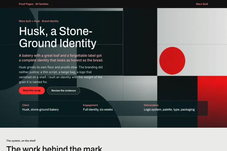 Long-Form Case Study layout preview